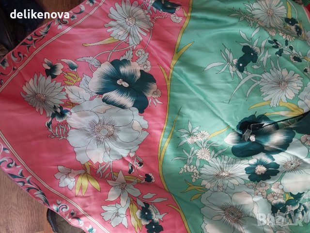 Renato Nucci. Size 42-44 Изключителна рокля от Коприна, снимка 8 - Рокли - 32927943