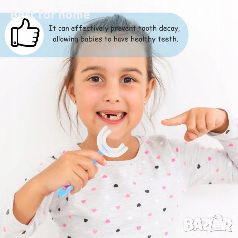 Иновативна силиконова четка четка за зъби- 360 градуса, снимка 2 - Друга електроника - 37200193