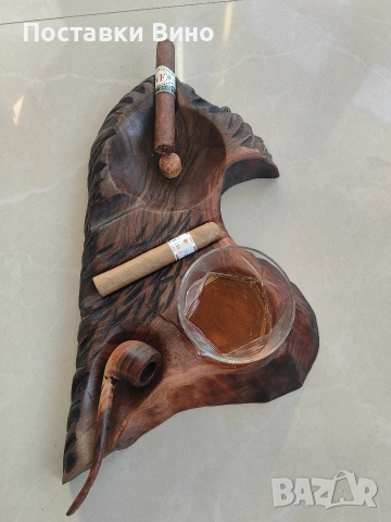 Пепелник за пури, лула с място за чаша, снимка 7 - Декорация за дома - 52799993