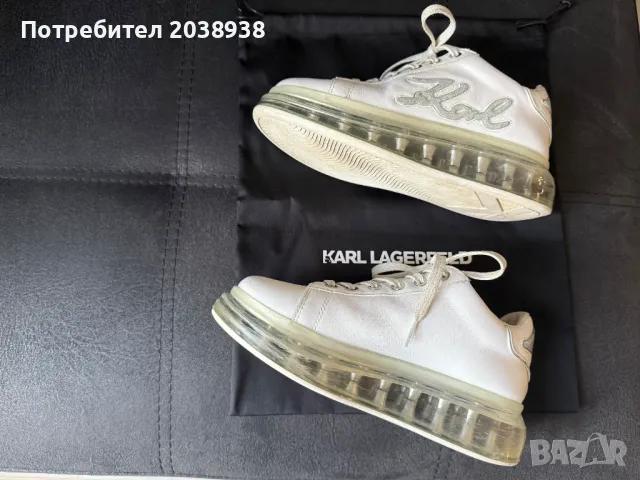 Дамски оригинални сникърси Karl Lagerfeld, снимка 2 - Маратонки - 50364547