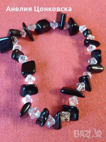 Гривна черни камъни, снимка 1