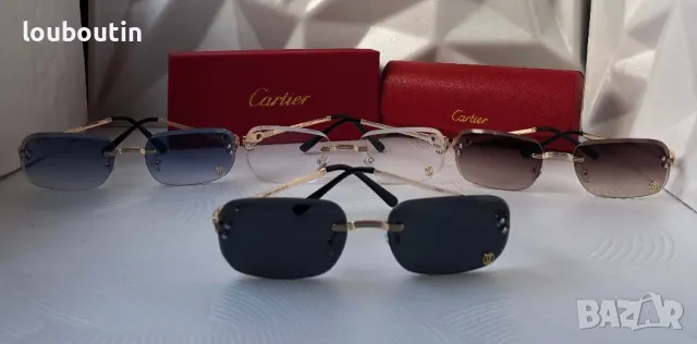 Cartier Mъжки Дамски слънчеви очила овални елипса 4 цвята, снимка 12 - Слънчеви и диоптрични очила - 49785711