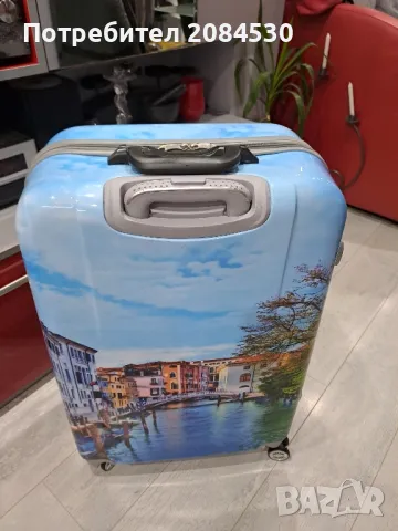 Куфар с телескопична дръжка,колелца и шифър, снимка 6 - Куфари - 49087040