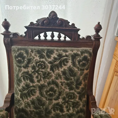 Кресло-стол антик, снимка 2 - Столове - 48676681