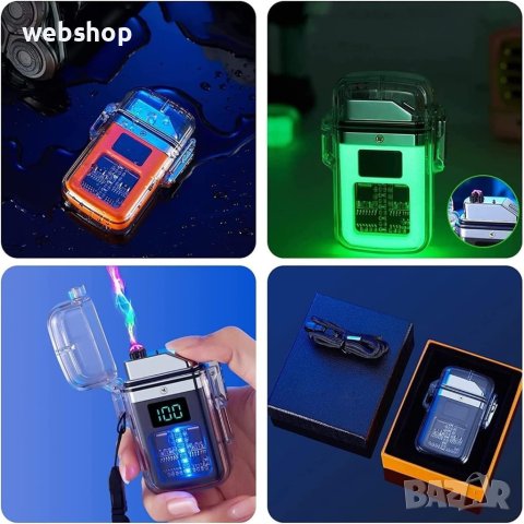 Уникална USB акумулаторна запалка, ветроустойчива, водоустойчива, електрическа, плазмена, снимка 4 - Друга електроника - 43682303