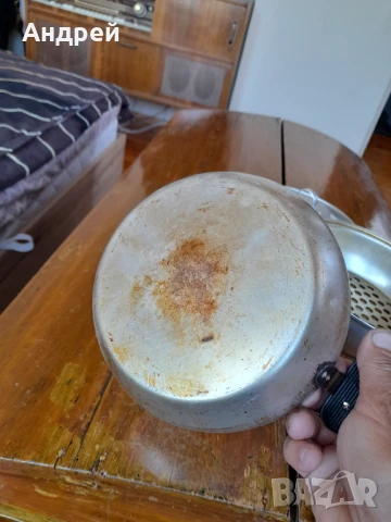 Стар алуминиев тиган #5, снимка 6 - Други ценни предмети - 50978577