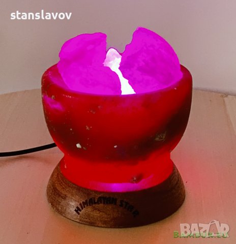 Солна лампа от Хималайска розова сол с USB, снимка 11 - Други стоки за дома - 39187172