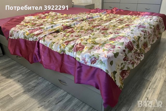 Лукс спален комплект от сатен + подарък, снимка 7 - Спално бельо - 43397329