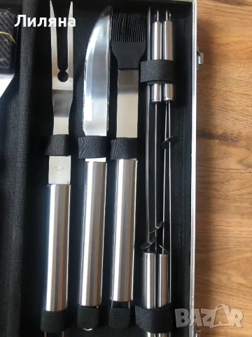 нов комплект за барбекю 10 части, снимка 4 - Прибори за хранене, готвене и сервиране - 49988211