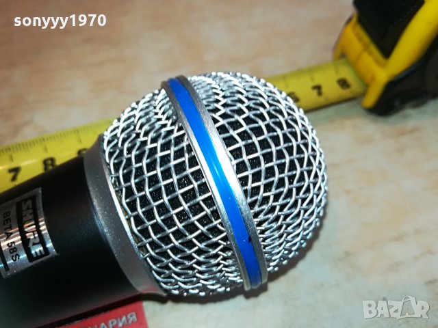 shure beta sm58s-profi microphone-внос швеицария 2104211712, снимка 14 - Микрофони - 32634025