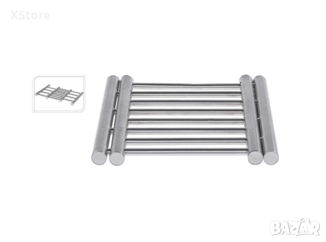 Разтегателна поставка за горещи съдове от ИНОКС, 22X20 см, разтягаща се до 37 см, снимка 3 - Други стоки за дома - 52517375