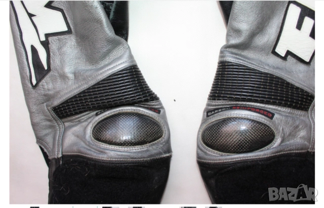 Мъжки кожени мото панталони POLO FLM  размер 56 XL-ХХЛ карбон . , снимка 2 - Панталони - 53420401