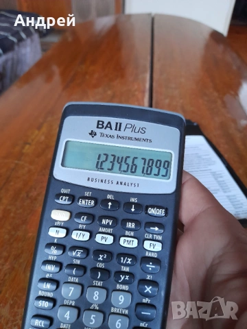 Калкулатор Texas Instrument BA II Plus, снимка 5 - Други ценни предмети - 53404440