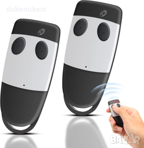 433MHz 2 броя дистанционно управление за гаражни врати – 2-канално
