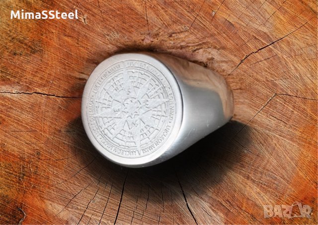 Мъжки стоманени пръстени Stainless Steel 316L ( стомана ), снимка 2 - Пръстени - 27631011