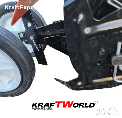 Бензинов Мулти Култиватор KraftWorld – Двутактова Мини Мотофреза, снимка 10 - Градинска техника - 50549313