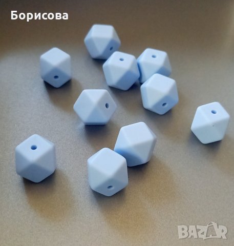 Силиконовото мънисто многоъгълник за бебешка залъгалка, снимка 2 - Други - 34632473
