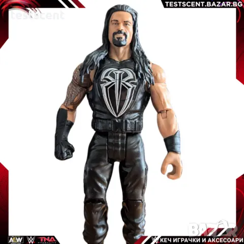 Екшън фигура WWE Roman Reigns Tough Talkers Роман Рейнс The Shield Logo Vest играчка, снимка 1 - Игри и пъзели - 48202834