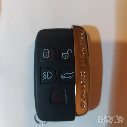 Кутия за автомобилен ключ, Land Rover, Range Rover, Discovery, Черен, 5 бутона