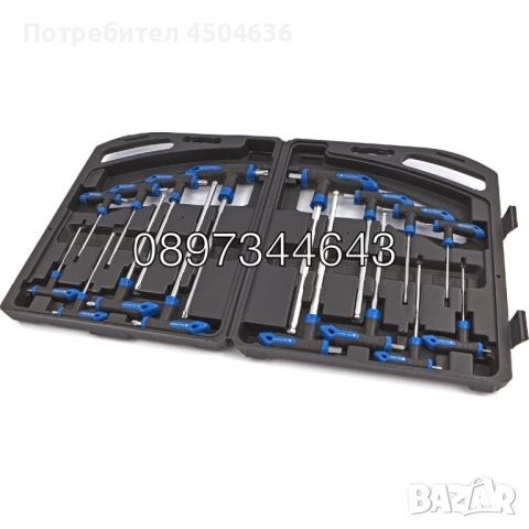 Комплект шестограми и торксове STAHLMAYER B-28-47 – 16 части, снимка 5 - Други инструменти - 51663947