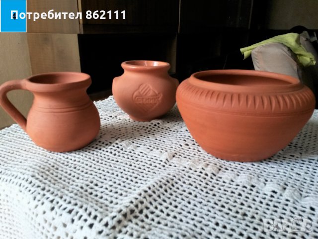 Глинени, калени съдове, български, битови. Виж текста и списъка!, снимка 2 - Декорация за дома - 15558738