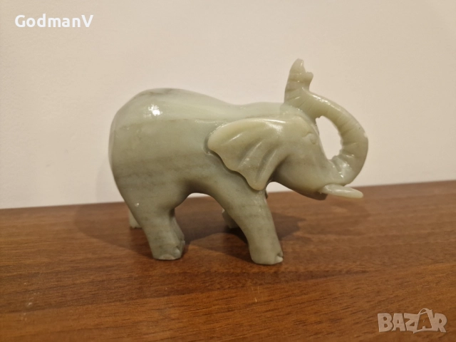 🐘✨ Каменна статуетка „Слон“, снимка 2 - Статуетки - 52679842