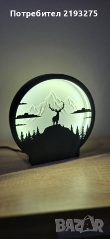 Декоративна лампа , снимка 2 - Декорация за дома - 53357588