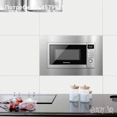 Микровълнова фурна за вграждане TAURUS ELBRUS, цифрова, 9 режима, 9 автоматични менюта, програмируем, снимка 2 - Микровълнови - 51681565