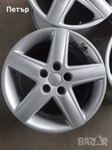 ОРИГИНАЛНИ АЛУМИНИЕВИ ДЖАНТИ ЗА  АУДИ -5Х112Х57-17 цола, снимка 5 - Гуми и джанти - 49650988