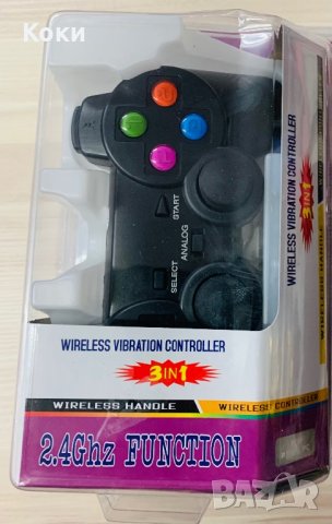 Джойстик с вибрация 2.4 GHz безжична технология FS-5688, снимка 2 - Аксесоари - 43184448