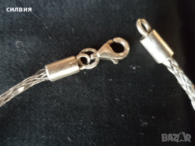 дамска сребърна гривна, снимка 3 - Гривни - 38466523