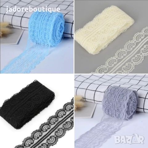 Дантела лента различни цветове 28 мм/ 45 мм за декорация скрапбук албуми, картички, декупаж и други , снимка 7 - Други - 27419659