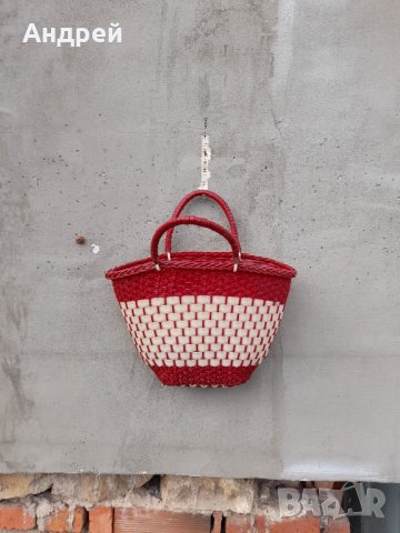 Стара плетена чанта #9, снимка 2 - Антикварни и старинни предмети - 32772582