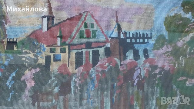 Голям гоблен "Край езерото", снимка 2 - Гоблени - 35433851