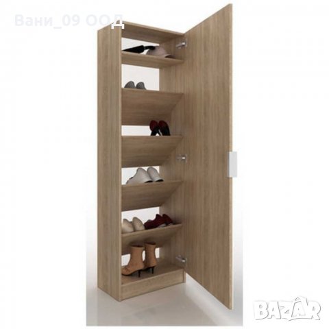 Голям шкаф за обувки с огледална врата, снимка 2 - Шкафове - 32775750