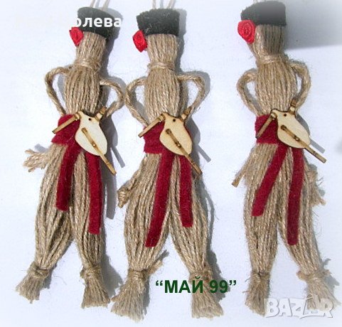  Сувенирна кукла от канап, снимка 3 - Ръчно изработени сувенири - 23708859
