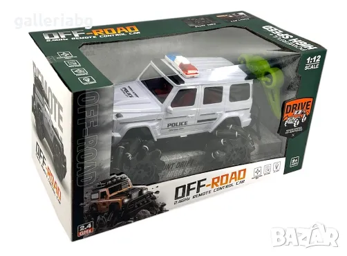 Радиоуправляем джип Mercedes G-Class Police Off-Road 1:12 