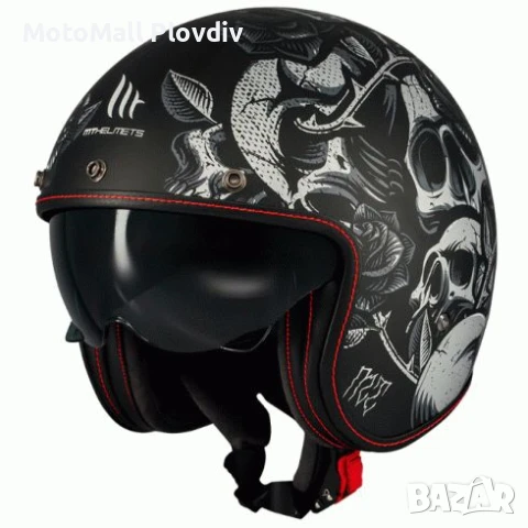 Каска за скутер MT LE MANS 2 S SV BREAKOUT B2, снимка 3 - Аксесоари и консумативи - 50829180