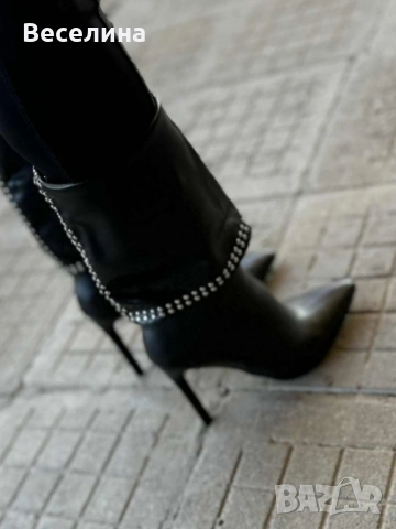 Дамски ботуши от еко кожа , снимка 2 - Дамски ботуши - 52059908