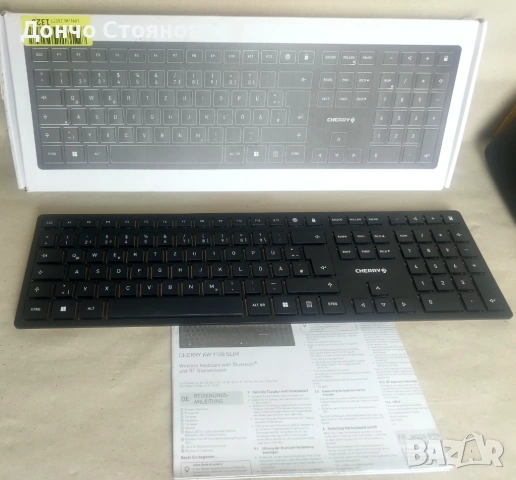 НОВА клавиатура Cherry DW 9100 Slim, безжична, 2400 dpi, Bluetooth, USB