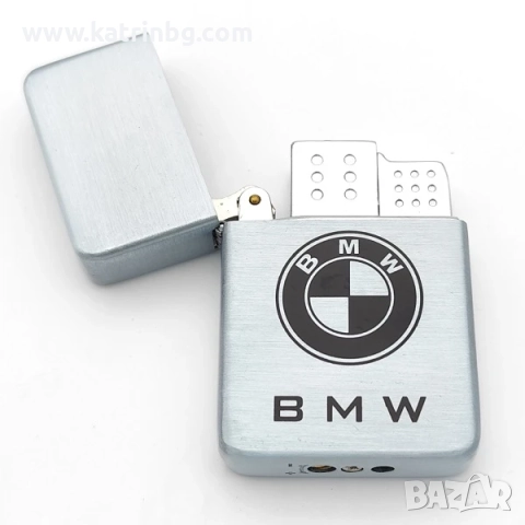 Подаръчен комплект БМВ– Запалка и ключодържател от естествена кожа, мъжки аксесоари, снимка 3 - Подаръци за мъже - 51641571
