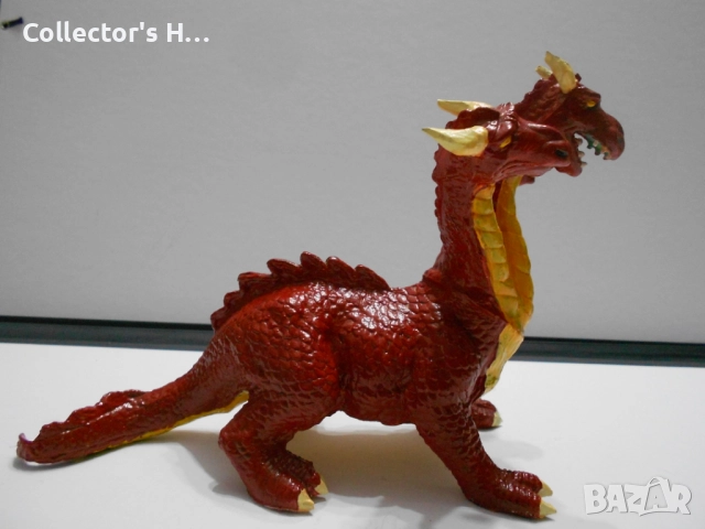 Ретро винтидж екшън фигурка триглав дракон фигура играчка от 1984 г., снимка 4 - Колекции - 52729319