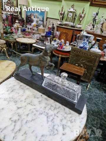 Прекрасна антикварна стара френска метална фигура статуетка , снимка 8 - Антикварни и старинни предмети - 50888501