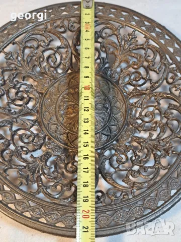 ажурна метална декоративна чиния за стена  3/2, снимка 5 - Декорация за дома - 48830674