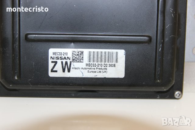 Моторен компютър ECU Nissan Almera N16 (2000-2007г.) MEC32-210 / MEC32210, снимка 2 - Части - 40788679