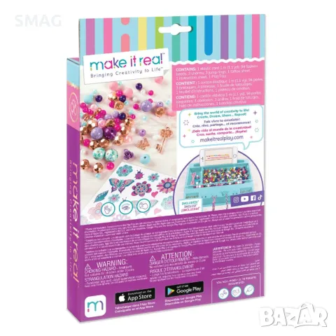 Комплект за изработка на гривни Make it Real Charm Bracelets S_1234132, снимка 4 - Образователни игри - 49222293