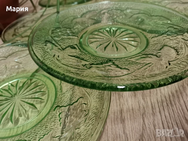 Винтидж тортени чинии , снимка 4 - Чинии - 50657219