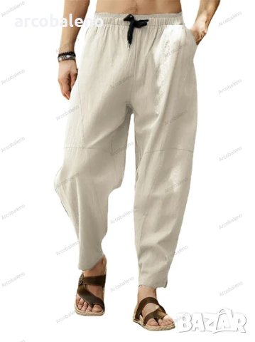 Ежедневни мъжки свободни панталони с шнур, 7цвята, снимка 4 - Панталони - 44054028