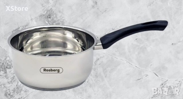 Касерола Rosberg ,14/18/20 см, Бакелитена дръжка, Инокс, снимка 3 - Съдове за готвене - 52507284