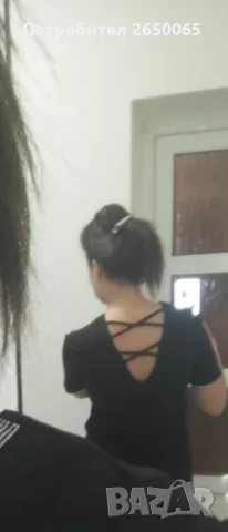 Орг.черна рокля ITALY/ S/M, снимка 6 - Рокли - 48599877